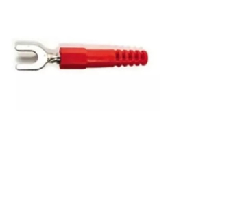 Papuc electric izolat tip furca 6mm rosu ST-6MM/32A/RD GBC 18.5027.00 