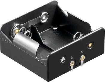 Suport baterii 2x D R20 cu Terminal de lipire Goobay 11033 