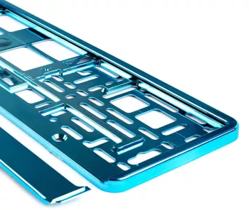 Suport numar inmatriculare din plastic calitate Premium culoare TURQUOISE 