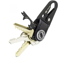 TRUE UTILITY KEYSHACKLE breloc din piele /7in1 multifunctional /carabina TU921 