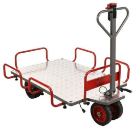 Carucior electric tip platforma GeoTech E-Truck 400 40V 6Ah max 400 kg 400W Dimensiuni platforma 121x85 cm 6 km/h 