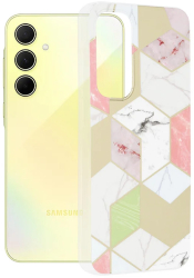 Husa pentru Samsung Galaxy A35 5G - Techsuit Marble Series - Purple Hex 