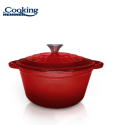 Oala cu capac Cooking by Heinner Red Line fonta emailata 20 x 10 cm 2.4 L 