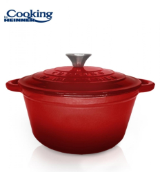Oala cu capac Cooking by Heinner Red Line fonta emailata 24 x 11.5 cm 4 L 