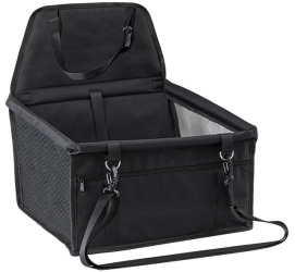 Suport pentru Animalele de Companie pentru Masina cu Prindere de Scaun si Centura de Siguranta Negru 41x34x28cm 