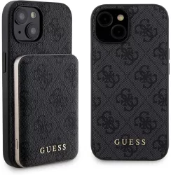 Husa pentru iPhone 15 - Guess Hardcase Powerbank MagSafe GUBPM5P15S4GEMGK - Black 