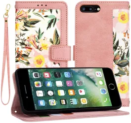 Husa pentru iPhone 7 Plus / iPhone 8 Plus - Techsuit FlipCraft - Sweetheart Pink 