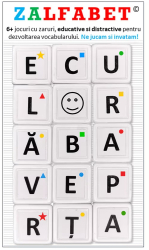 Joc educativ cu zaruri Zalfabet 