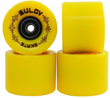 Roti Penny Board - 60 x 45 mm Set 4 buc Galben 