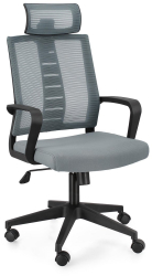 Scaun birou negru gri Roman 62x55.5x114.5/124.5 cm 