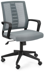 Scaun birou negru gri Roman 62x55.5x93.5/103 cm 