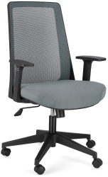 Scaun birou negru gri Wesley 62x61.5x101/111 cm 