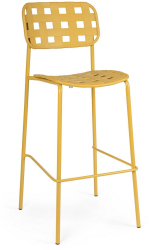 Set 4 scaune bar otel ocru Clover 52x45x109 cm 