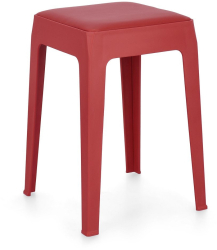 Set 6 tabureti polipropilena rosie 33x33x47 cm 