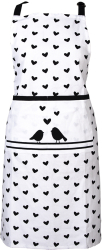 Sort bucatarie bumbac alb negru 70x85 cm 