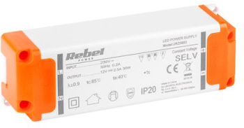 Sursa alimentare banda led 12v 2.5a rebel 