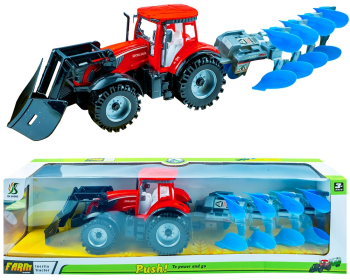 Tractor cu frictiune si plug 