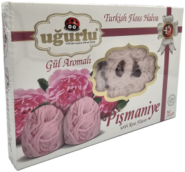 Vata de zahar traditional turcesc Pismaniye 240 gr - Trandafir