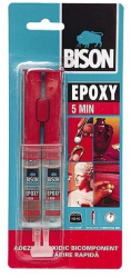 Adeziv epoxidic bicomponent rapid BISON Epoxy 5 minute 2 x12ml