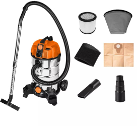 Aspirator industrial umed-uscat 1600 W 35 L filtru HEPA cu accesorii NEO 