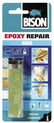 Chit epoxidic bicomponent rezistent la apa BISON Epoxy Aqua 56g 