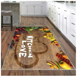 Covor bucatarie cu imprimeu Kitchen Love 
