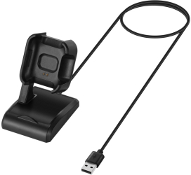 Docking stand pentru Xiaomi Mi Watch Lite/Redmi Watch Kwmobile Negru Plastic 58486.01 