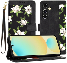Husa pentru Samsung Galaxy S24 FE - Techsuit FlipCraft - Flowers of the Dawn 