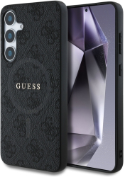 Husa pentru Samsung Galaxy S25 Plus - Guess 4G Ring Classic Logo MagSafe GUHMS25MG4GFRK - Black 