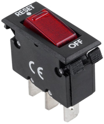 Intrerupator Auto Buton Reset/OFF din Plastic cu 3 Pini si 2 Pozitii 