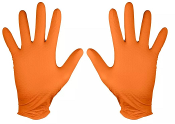 Manusi nitril unica folosinta portocaliu set 50 buc marimea L NEO 