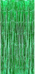 Perdea Franjurata Flippy Model Decor Petrecere pentru Fundal de Poze Amenajare Colorata a Petrecerii Dimensiune 100x200 cm Verde 