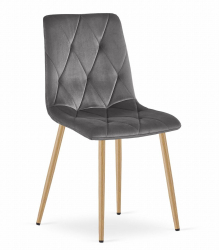 Scaun bucatarie/living Artool Libra catifea metal gri 45x54x86.5 cm 