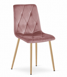 Scaun bucatarie/living Artool Libra catifea metal roz 45x54x86.5 cm 