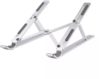 Suport pliabil pentru laptop din aluminiu 25x18 cm Gonga® Argintiu