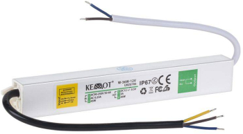 Alimentator banda LED 36W 12V 3A IP67 222x30x20 mm KEMOT 