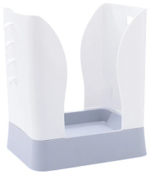Cos de Gunoi Extensibil Flippy din Plastic Reglabil Pliabil Versatil pentru Bucatarie Baie sau Birou Cos Universal 21x25x17 cm Alb 