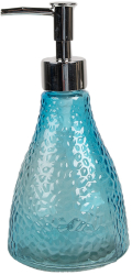 Dozator sapun sticla albastra 9x19 cm 400 ml 