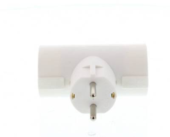 Fisa cu contact protectie SCHUKO la 3x SCHUKO Well 