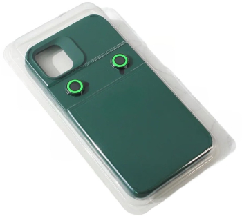 Husa Apple iPhone 14 Pro Flippy din Silicon Lichid Interior din Microfibra Lentile Fosforescente de Protectie Camera Anti Amprenta Rez 