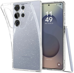 Huse pentru Samsung Galaxy S25 Ultra - Spigen Liquid Crystal Glitter - Crystal Quartz 