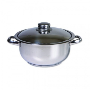 Oala inox cu capac COCINERA diametru 24 cm capacitate 6 L 
