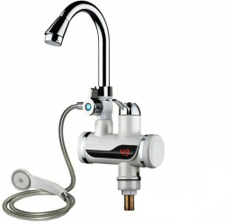 Robinet KlaussTech Electric Pentru Incalzit Apa Cu Dus Furtun Cu Para Afisaj Temperatura Lcd 