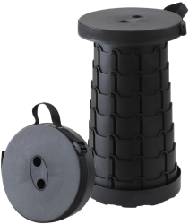Scaun Telescopic Pliabil pentru Camping si Pescuit Flippy Portabil Universal Sustine 150 kg ABS Diametru 25 cm Extensibil Inaltime 4 
