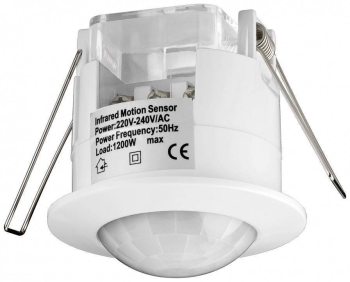 Senzor de miscare alb cu infrarosu pentru interior Goobay 
