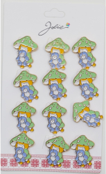 Set 12 Brose Martisor pentru Copii Fata cu Urs de Plus 