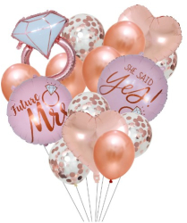 Set 15 baloane Nunta 30 - 50 cm Rose 