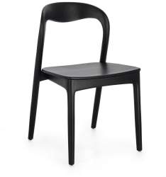 Set 2 scaune lemn negru Miley 47x53x82 cm 