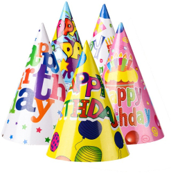 Set 6 Coifuri Happy Birthday Flippy Modele Diverse pentru Petrecere Tematica Aniversare Multicolor 