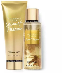 SET VICTORIA S SECRET LOTIUNE + SPRAY COCONUT PASSION
